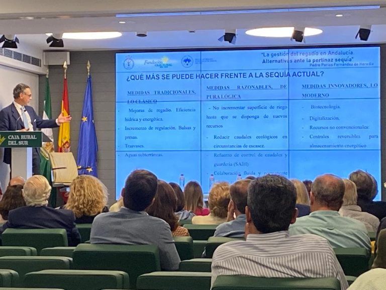 Conferencia: «La Gestión del Regadío en Andalucía. Alternativas ante la pertinaz sequía»